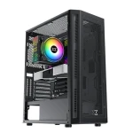 XIGMATEK Master X Gaming Mid-Tower Case ARGB 4 Fans Plus Power Supply 600w