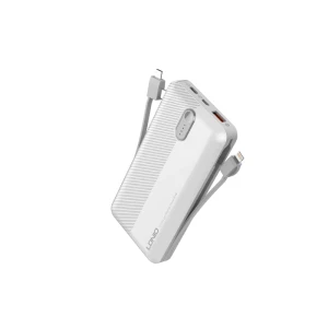LDNIO PL2014 Power Bank 20000mah Built-in Cable Output port Type-c Lightning and Micro