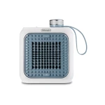 Delonghi Capsule Desk Ceramic Fan Heater 360 Watt Light Blue HFX10B03.LB