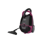 TORNADO Vacuum Cleaner 1600 Watt With HEPA Filter Black x Maroon TVC-1600MD