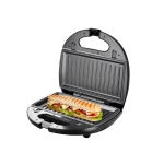 SONAI Sandwich Maker Non Stick Coating Plates 750 Watt Black SH-666