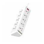 LDNIO SC10610 Power Strip With 10 Sockets &amp; 6 USB Ports - White 14 Day Warranty