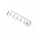 LDNIO SC10610 Power Strip With 10 Sockets &amp; 6 USB Ports - White 14 Day Warranty