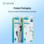 Celebrat G29 Earphone With Microphone Stereo Sound 120 Cm Length White 14 Day Warranty