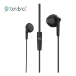 Celebrat G34 Earphone With Microphone HiFi Stereo Sound 120 Cm Length Black - 14 Days warranty