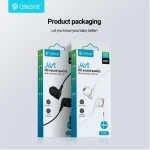 Celebrat G35 Earphone With Microphone HiFi Stereo Sound 120 Cm Length White - 14 Day warranty