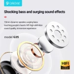 Celebrat G35 Earphone With Microphone HiFi Stereo Sound 120 Cm Length White - 14 Day warranty