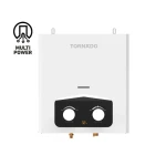 TORNADO 6 Liter Gas Water Heater without Chimney Digital For Natural Gas White GH-MP6SN-W