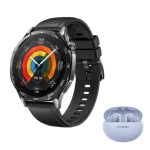 Huawei Smart Watch GT 5 Waterproof 46 mm 1.43" AMOLED With Leather Strap + Freebuds 5i Gift - Black