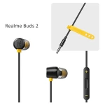 Realme Buds 2 Wired Earphones 3.5mm in-Ear with Mic for Android Smartphones Black