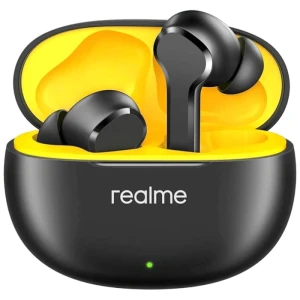 REALME Buds T110 TWS Earbuds with AI Noise Cancellation IPX5 Water Resistant, 38 Hours Playback - Punk Black