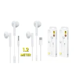 WK Design YA01 wired 3.5mm earphones white