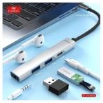 Earldom ET-HUB20 USB HUB 4Port USB-C 3.0 Gray - 14 Day Warranty