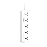 LDNIO SC5415 Power Strip And Ultra-Fast Charger 5 Ac Outlets &amp; 4 USB Ports 2m - White 14 Day Warranty