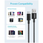 Anker Charging Cable USB-A to USB-C Nylon Cable 6ft, 1.8M Black - A8173H11