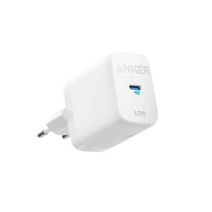 Anker 313 USB-C Wall charger, 45 watt Fast Charging UK Plug White - A2643G21