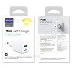 Joyroom L-QP303 Dual Port 30W Mini Charger White