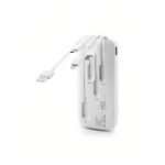 Vidvie PB758 Wired Power Bank 10000 mAh with 4 Ports - White