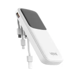 Vidvie PB758 Wired Power Bank 10000 mAh with 4 Ports - White