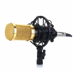 LAVA Condenser Microphone BM-800 Studio Recording Professional Without Stand Black and Gold