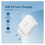 Oraimo PowerCube 20 OCW-E106S+CL55 Fast Charger Kit Type C 20W - White