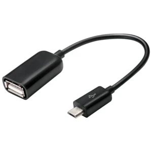 محول OTG كابل مايكرو USB  الى USB 2.0  لون اسود