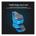 P47 Bluetooth Stereo Headphones Wireless Foldable Headset Blue