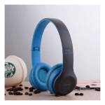 P47 Bluetooth Stereo Headphones Wireless Foldable Headset Blue