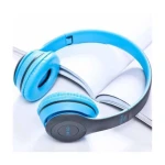 P47 Bluetooth Stereo Headphones Wireless Foldable Headset Blue