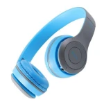 P47 Bluetooth Stereo Headphones Wireless Foldable Headset Blue