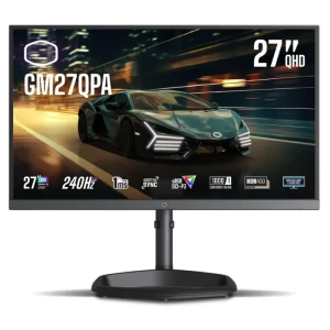 Cooler Master Monitor Gaming 27 Inch QHD IPS, 1ms MPRT, HDR400, 240Hz, Adaptive Sync GM27QPA