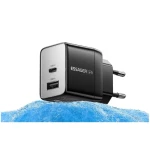 Essager ECT33W-LJB01-Z Wall Charger 2 Ports USB-A, USB-C 33W Black 14 Day Warranty