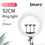 Jmary FM-21R Selfie Ring Light 52Cm 21 Inch With Remote 72W With Tripod