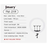 Jmary FM-21R Selfie Ring Light 52Cm 21 Inch With Remote 72W With Tripod