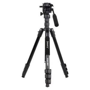 JMARY KT285+NB50 Extendable Height Tripod Stand with Hydraulic Head Black