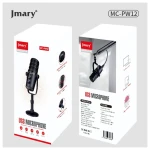 Jmary MC-PW12 USB Microphone for Podcasting, Gaming, Streaming, Recordings with Noise Reduction