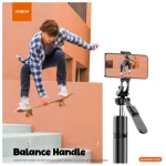 MOXOM MX-SS18 Selfie Tripod Holder with 360 Degree Rotation Black