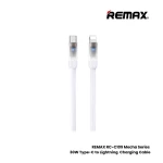 Remax RC-C109 Mecha 30W Fast Charging, Data Cable Type-C to Lightning for iPhone White - 14 Day warranty