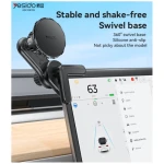 Yesido C212 Car Floating Screen Magnetic Phone Holder With 360 Adjustable Built-in Base Locking Knob Black - 14 Day Warranty