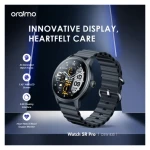 Oraimo OSW-830 5R Pro Smart Watch with 1.43 inch AMOLED Screen, Wireless HD Calling, IP68 Waterproof, Black