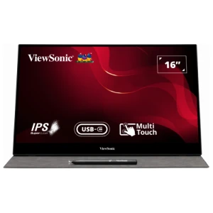 Monitor Viewsonic TD1655 16 Inch USB-C Multi-Touch Portable Monitor Up to 60 Degree Tilt