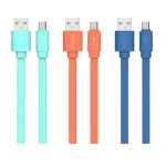 Oraimo OCD-M22P Candy Micro USB Fast Charging Flat Cable  2.1A 100Cm