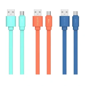 Oraimo OCD-M22P Candy Micro USB Fast Charging Flat Cable  2.1A 100Cm