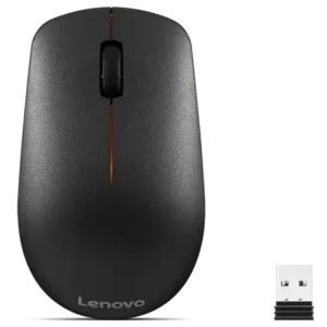 Lenovo Wireless Mouse 400 ,Battery 1200 DPI, 2.4GHz Nano USB Receiver, Bluetooth, Black - GY50R91293