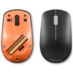 Lenovo Wireless Mouse 400 ,Battery 1200 DPI, 2.4GHz Nano USB Receiver, Bluetooth, Black - GY50R91293