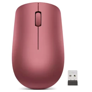 Lenovo Wireless Mouse 530 ,Battery 1200 DPI, 2.4GHz Nano USB-A Receiver, Bluetooth, Cherry Red - GY50Z18990