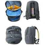 CAT Laptop Backpack 15.6 Inch USB Port With Cover Gray KH303