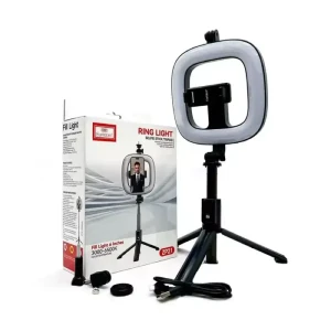 EARLDOM ZP21-ET Selfie Stick Broadcast tripod with 6-inch Ring Light -14 Day Warranty