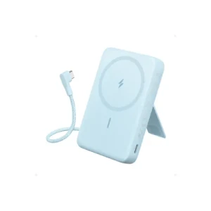 ANKER ZOLO A1685H31 POWER BANK Wireless Charging with Flexible stand 10000MAH 30W - Sky Blue