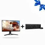 Computer Monitor Lenovo Legion R27QE 27-inch QHD 180Hz, + Lenovo 100 USB-A Wireless Combo Keyboard and Mouse Arabic – Black